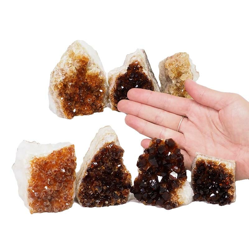 1.85kg Citrine Mini Cluster Specimen Set 7 Pieces N1647 4 Citrine Mini Cluster Specimen Set N1647 | Himalayan Salt Factory