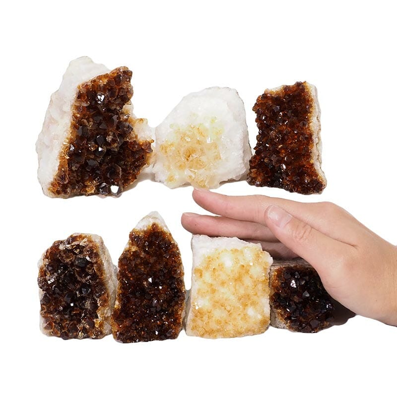 1.90kg Citrine Mini Cluster Specimen Set 7 Pieces N1649 4 Citrine Mini Cluster Specimen Set N1649 | Himalayan Salt Factory