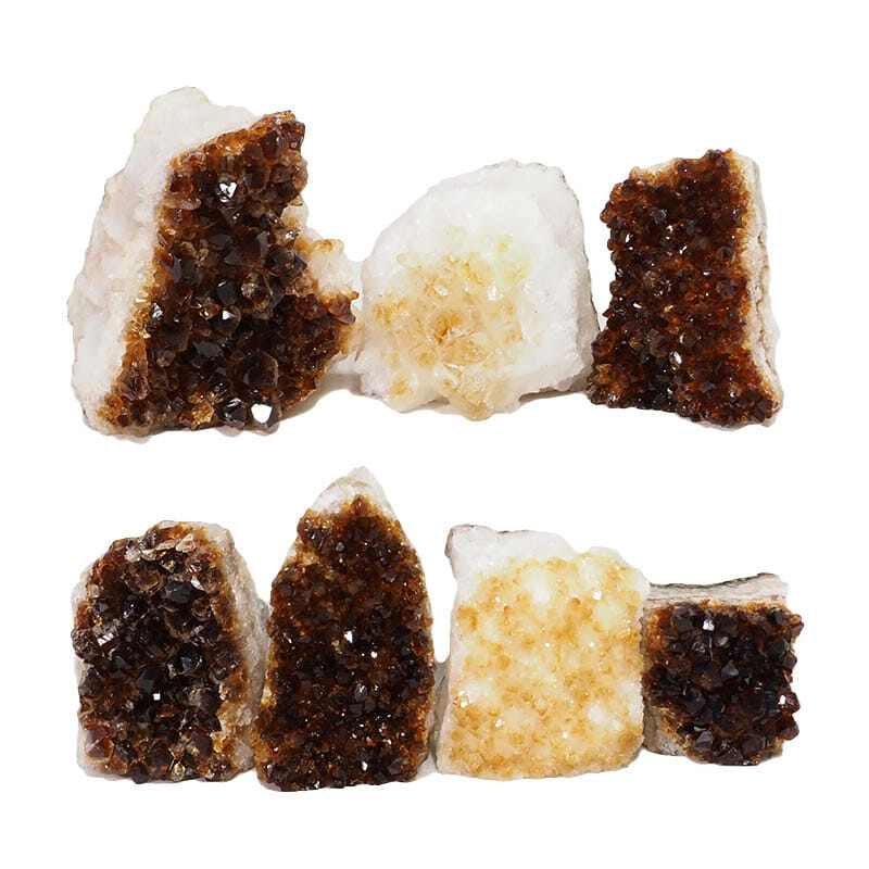 1.90kg Citrine Mini Cluster Specimen Set 7 Pieces N1649 3 Citrine Mini Cluster Specimen Set N1649 | Himalayan Salt Factory