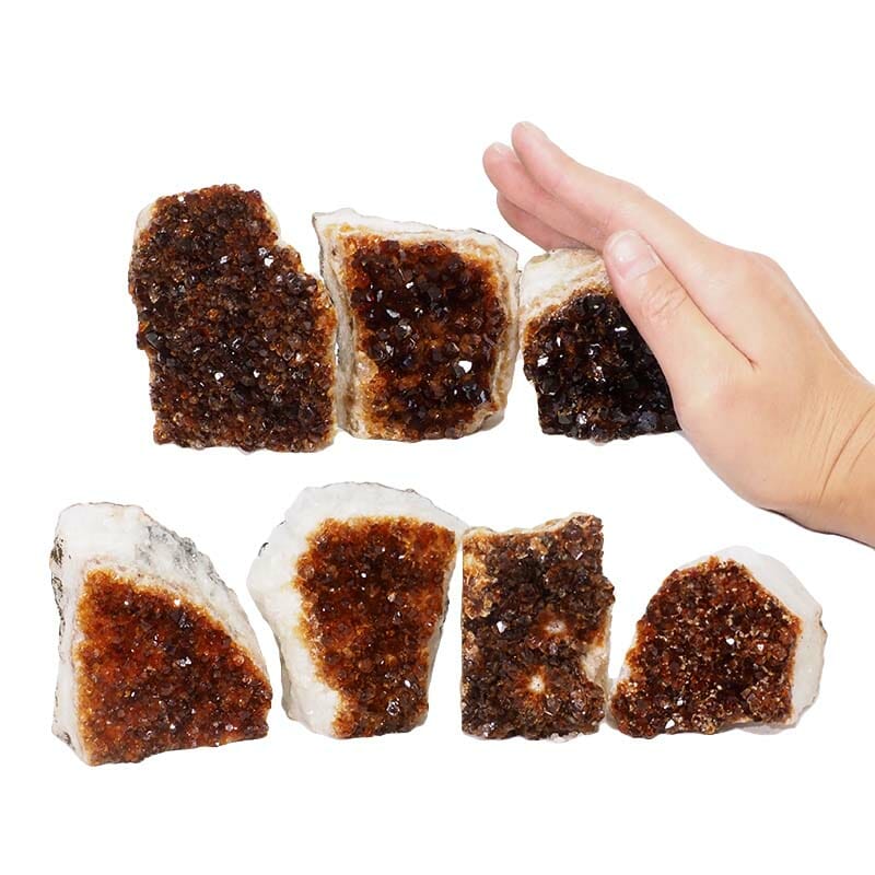1.80kg Citrine Mini Cluster Specimen Set 7 Pieces N1650 4 Citrine Mini Cluster Specimen Set N1650 | Himalayan Salt Factory