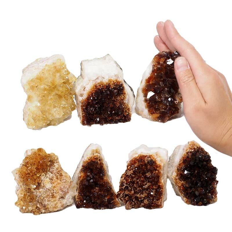 1.92kg Citrine Mini Cluster Specimen Set 7 Pieces N1651 4 Citrine Mini Cluster Specimen Set N1651 | Himalayan Salt Factory