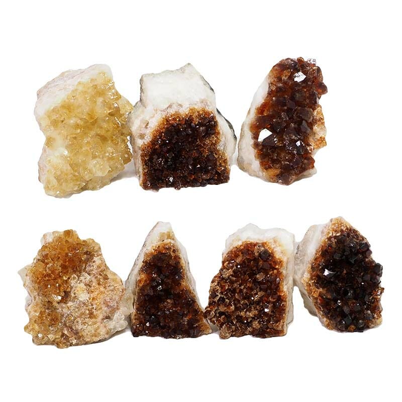 1.92kg Citrine Mini Cluster Specimen Set 7 Pieces N1651 3 Citrine Mini Cluster Specimen Set N1651 | Himalayan Salt Factory