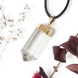 Clear Quartz Terminated Point Electroformed GP Pendant | Himalayan Salt Factory