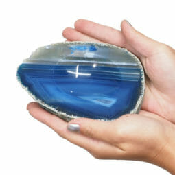 Colourful Agate Crystal Polished Bowl set of 3 N1786 | Himalayan Salt Factory