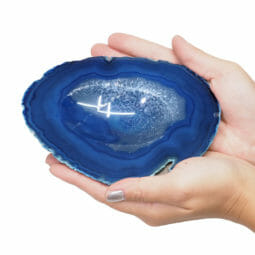 Mixed Colour Agate Crystal Polished Bowl set of 3 N1795 | Himalayan Salt Factory