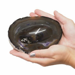Natural Agate Crystal Polished Bowl set of 4 N1799 | Himalayan Salt Factory