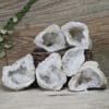 Natural Calcite Geode Pair - 3 Small Geodes Set N1670 2 Natural Calcite Geode Pair – 3 Small Geodes Set N1670 | Himalayan Salt Factory