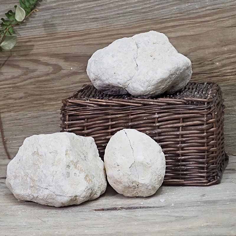 Natural Calcite Geode Pair - 3 Small Geodes Set N1671 5 Natural Calcite Geode Pair – 3 Small Geodes Set N1671 | Himalayan Salt Factory