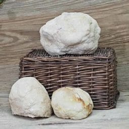 Natural Calcite Geode Pair – 3 Small Geodes Set N1672 | Himalayan Salt Factory