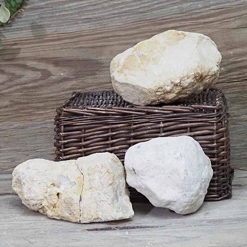 Natural Calcite Geode Pair - 3 Small Geodes Set N1674 5 Natural Calcite Geode Pair – 3 Small Geodes Set N1674 | Himalayan Salt Factory