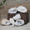 Natural Calcite Geode Pair - 3 Small Geodes Set N1675 1 Natural Calcite Geode Pair – 3 Small Geodes Set N1675 | Himalayan Salt Factory