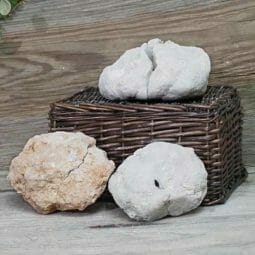 Natural Calcite Geode Pair – 3 Small Geodes Set N1675 | Himalayan Salt Factory