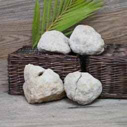 Natural Calcite Geode Pair – 4 Small Geodes Set N1684 | Himalayan Salt Factory