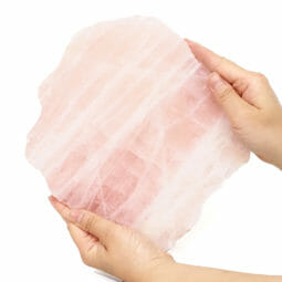 1.63kg Natural Rose Quartz Polished Slab Plate S1091 7 1.63kg Natural Rose Quartz Polished Slab Plate S1091 | Himalayan Salt Factory