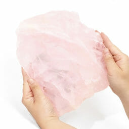 1.56kg Natural Rose Quartz Polished Slab Plate S1093 | Himalayan Salt Factory