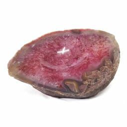 Pink Agate Crystal Polished Bowl DS1874 | Himalayan Salt Factory