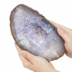 Purple Agate Crystal Polished Bowl DS1860 | Himalayan Salt Factory