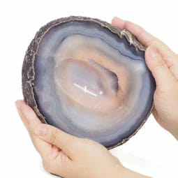 Purple Agate Crystal Polished Bowl DS1868 | Himalayan Salt Factory