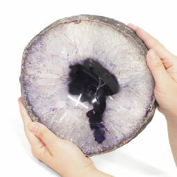 Purple Agate Crystal Polished Bowl DS1871 | Himalayan Salt Factory