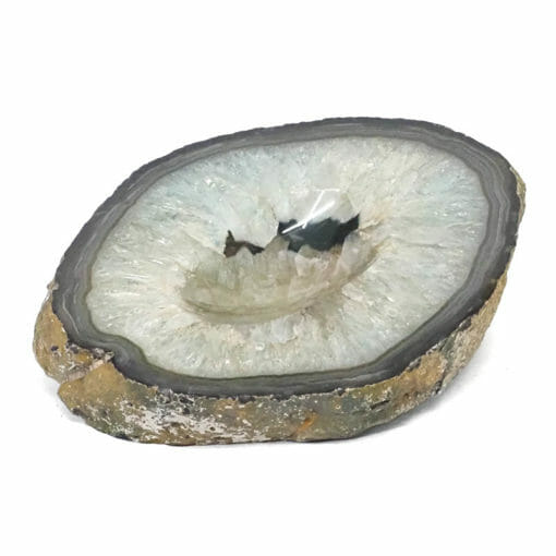 Teal Agate Crystal Polished Bowl DS1889 | Himalayan Salt Factory