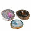 1.98kg Mixed Color Agate Crystal Polished Bowl set of 3 J1876 | Himalayan Salt Factory