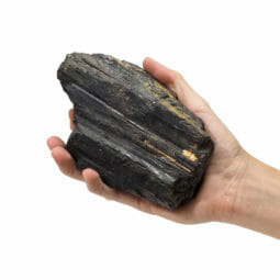 1.33kg Natural Black Rough Tourmaline Rock Large set of 2 DK560 | Himalayan Salt Factory