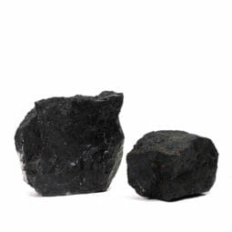 1.09kg Natural Black Rough Tourmaline Freeform Stand set of 2 DK558 | Himalayan Salt Factory