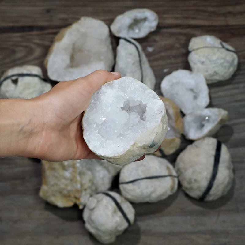5kg Natural Calcite Druze Pieces Parcel J1901 4 5kg Natural Calcite Druze Pieces Parcel J1901 | Himalayan Salt Factory