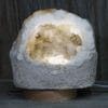 2.43kg Natural Calcite Geode Lamp with Large LED Light Base DK671 | Himalayan Salt Factory