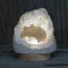 1.80kg Natural Calcite Geode Lamp with Large LED Light Base DK656 | Himalayan Salt Factory