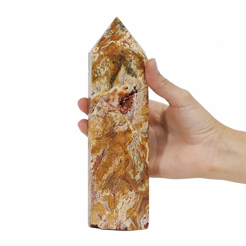 1.11kg Crazy Lace Agate Terminated Point DK608 4 1.11kg Crazy Lace Agate Terminated Point DK608 | Himalayan Salt Factory