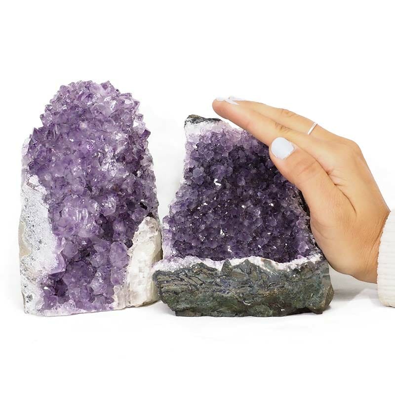 2.93kg Amethyst Crystal Geode Specimen Set 2 Pieces DN1579 5 2.93kg Amethyst Crystal Geode Specimen Set 2 Pieces DN1579 | Himalayan Salt Factory