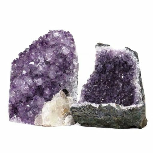 2.93kg Amethyst Crystal Geode Specimen Set 2 Pieces DN1579 | Himalayan Salt Factory