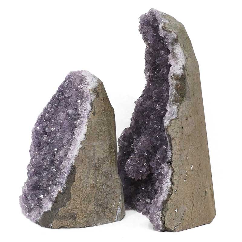 2.70kg Amethyst Crystal Geode Specimen Set 2 Pieces DN1590 4 2.70kg Amethyst Crystal Geode Specimen Set 2 Pieces DN1590 | Himalayan Salt Factory