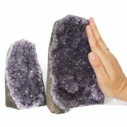 2.70kg Amethyst Crystal Geode Specimen Set 2 Pieces DN1590 | Himalayan Salt Factory