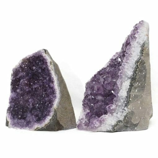 2.68kg Amethyst Crystal Geode Specimen Set 2 Pieces DN1591 | Himalayan Salt Factory