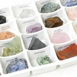 Mixed Crystal Flat 24 Pieces Tray | Himalayan Salt Factory