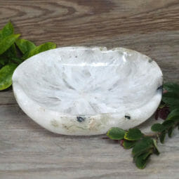 Natural Agate Crystal Polished Bowl DS1894 | Himalayan Salt Factory