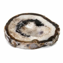 Natural Agate Crystal Polished Bowl DS1905 | Himalayan Salt Factory