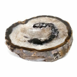 Natural Agate Crystal Polished Bowl DS1905 | Himalayan Salt Factory