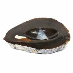 Natural Agate Crystal Polished Bowl DS1910 | Himalayan Salt Factory