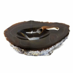Natural Agate Crystal Polished Bowl DS1910 | Himalayan Salt Factory