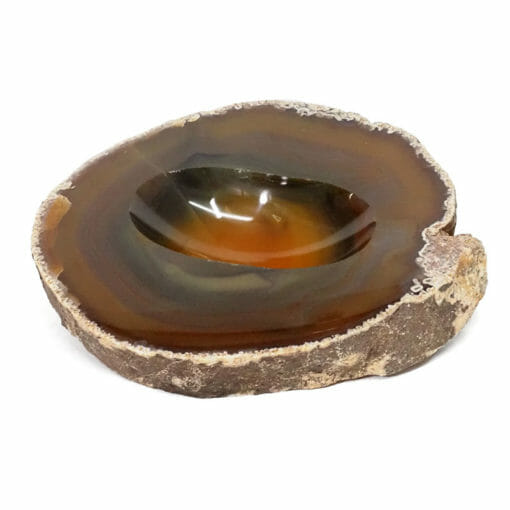 Natural Agate Crystal Polished Bowl DS1911 | Himalayan Salt Factory