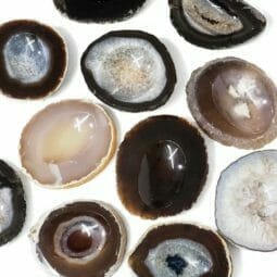 Natural Agate Crystal Polished Bowl – Medium (12cm-14cm) | Himalayan Salt Factory