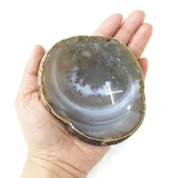 Natural Agate Crystal Polished Bowl – Mini (8cm-10cm) | Himalayan Salt Factory