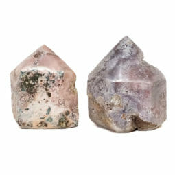 Natural Pink Amethyst Terminated Point Set 2 DS1932 | Himalayan Salt Factory