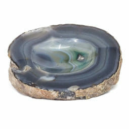 Teal Agate Crystal Polished Bowl DS1914 | Himalayan Salt Factory