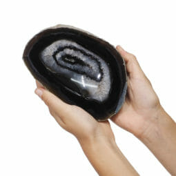 2.00kg Natural Agate Crystal Polished Bowl set of 3 DK764 | Himalayan Salt Factory