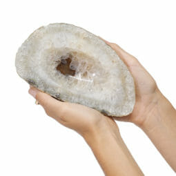 1.95kg Natural Agate Crystal Polished Bowl set of 3 DK765 | Himalayan Salt Factory