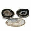1.62kg Natural Agate Crystal Polished Bowl set of 3 DK766 | Himalayan Salt Factory